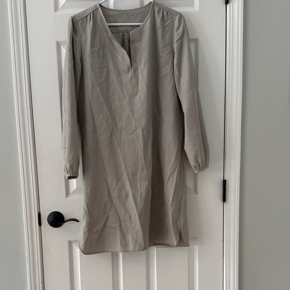 Elegant Beige Women's Dress